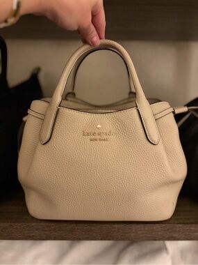 kate spade dumpling small Leather Top-Handle Satchel with crossbody strap